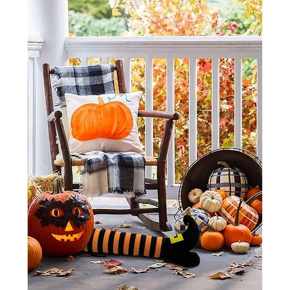 Evil Witch Legs for Planter Pots Halloween Patio Indoor Outdoor Decoration Acces - Picture 2 of 7